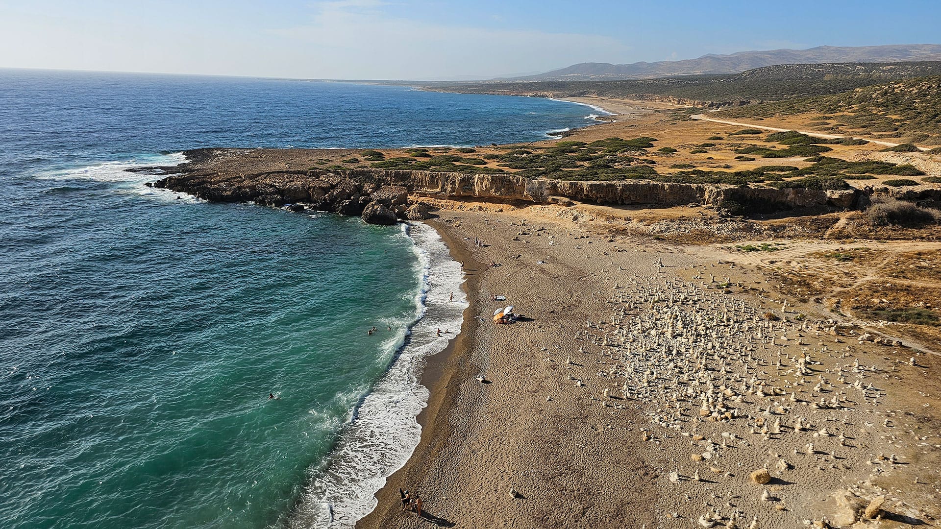 White River Beach and Toxeftra Beach aerial photo